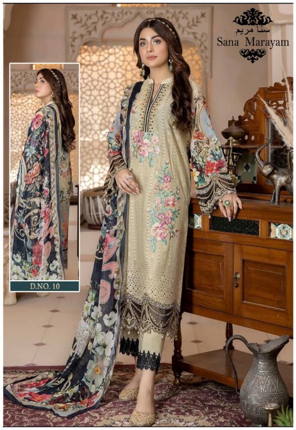 Sana Marayam Gulaal Classy Luxury Lawn Cotton Karachi Collection